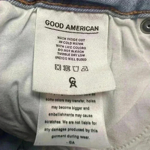 Good American Good Legs Raw Seam High Rise Jeans Size 10/30 - Picture 11 of 12